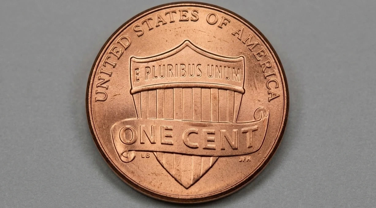 a 2019 Lincoln penny reverse with the Union Shield